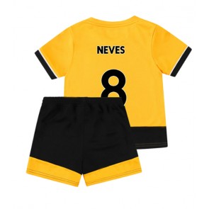 Wolves Ruben Neves #8 babykläder Hemmatröja barn 2022-23 Korta ärmar (+ Korta byxor)